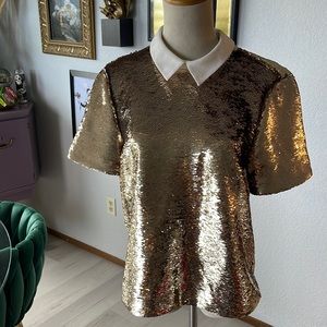 Rachel Zoe. Sequin top.